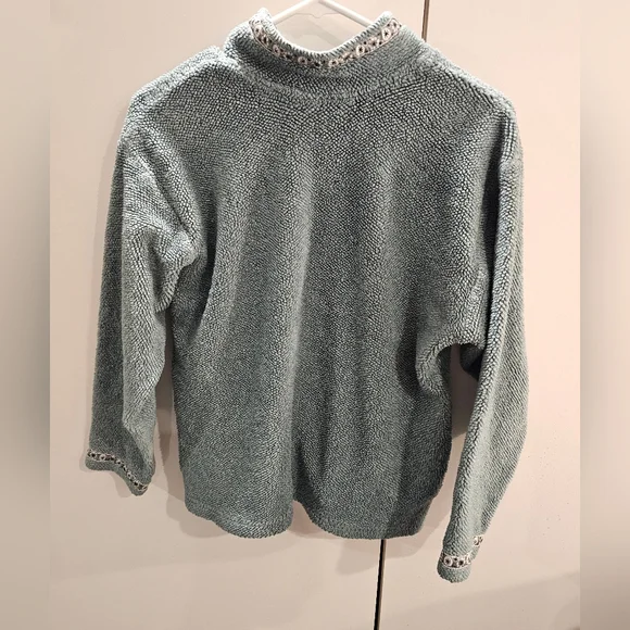 Title 9 Sports Womans Medium Green 1/4 Zip Pullover - Picture 4 of 6